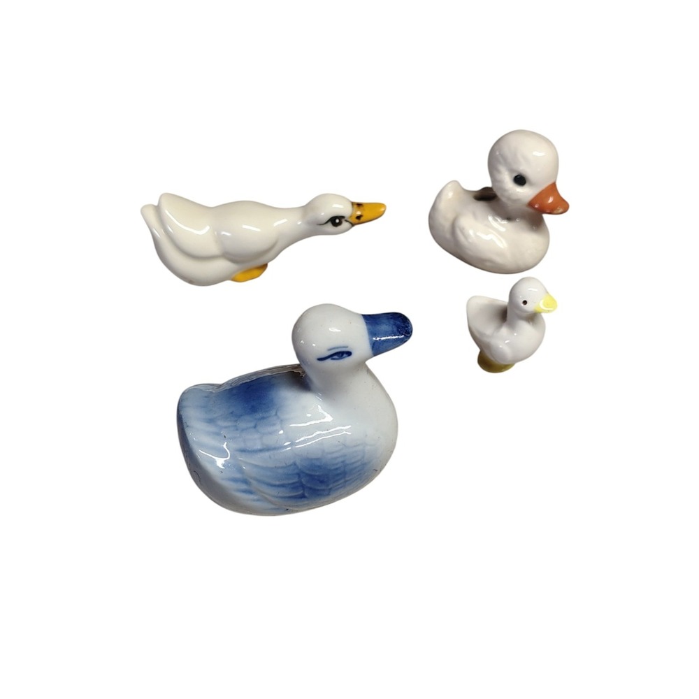 Vintage bird figurines Goose Ducks Cottagecore Grannycore